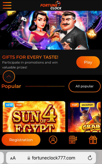 Experience the Thrill Play at Fortune Clock Casino